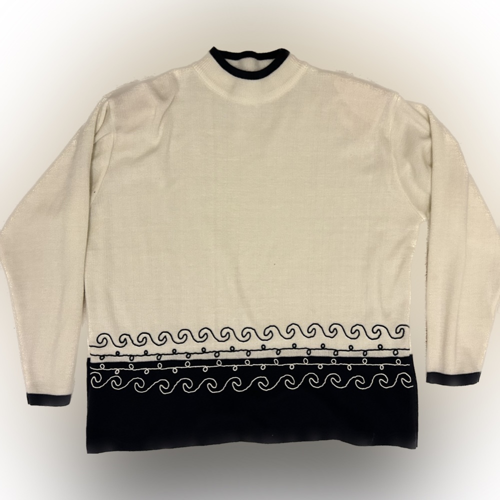 Vintage Rafael Sweater with shoulder pads (size XL)
